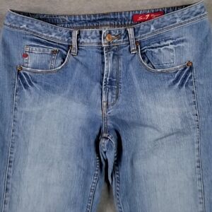 Seven7 Women's Boot Cut Jeans - Light Blue